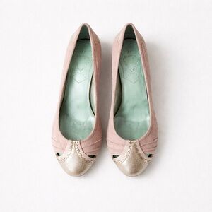 Elegant Pink and Gold Women's Shoes
